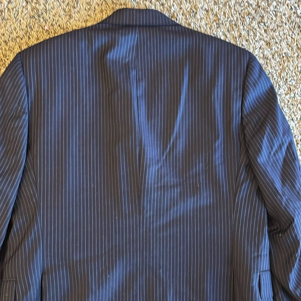 Loro Piano Blue Pinstripe Sport Jacket Blazer Men by Daniel‎ Cremieux Size 38S